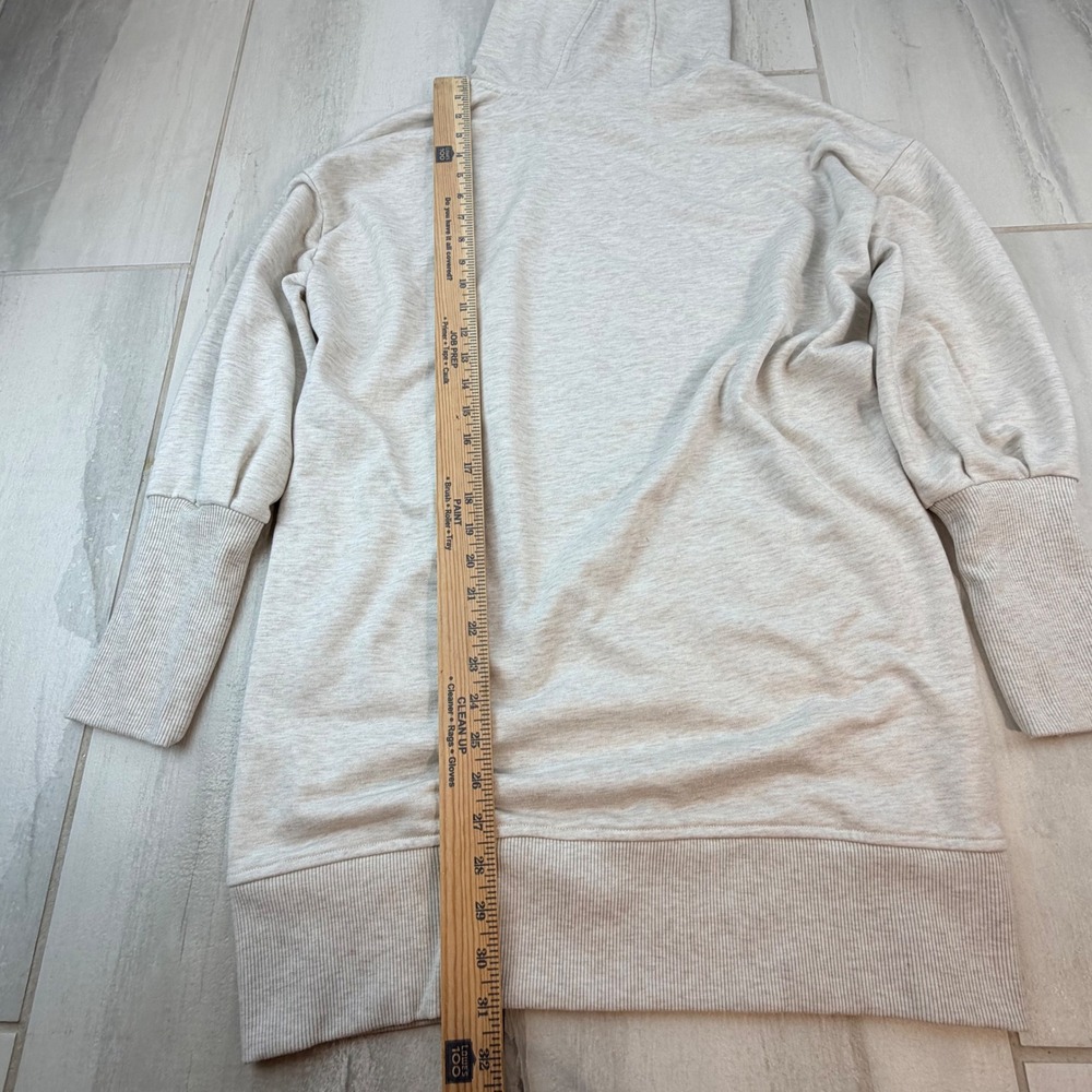 Athleta Purist Hoodie Tunic Oatmeal Heather Gray 599866-03 Womens Medium - Picture 6 of 8